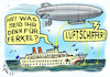 Cartoon: Pisswitz Nr.2 (small) by pefka tagged schiff,luftschiffer,ferkel