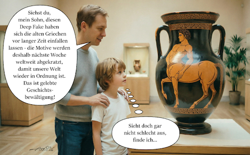 Cartoon: Greek Intelligence Deep Fake (medium) by Arni tagged ki,künstliche,intelligenz,griechische,greek,deep,tief,fake,nachahmung,irreführung,ai,atrificial,intelligence,ki,künstliche,intelligenz,griechische,greek,deep,tief,fake,nachahmung,irreführung,ai,atrificial,intelligence