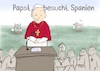 Cartoon: Der Klassiker (small) by Gabi Horvath tagged papst,leo,xiv,besuch,spanien,messe,fronleichnam