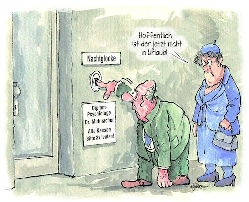 Cartoon: Dr.Mutmacher (medium) by Ritter-Cartoons tagged psychologische,hilfe,psychologische,hilfe