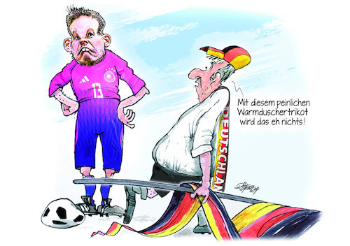 Cartoon: EM 2024 (medium) by Ritter-Cartoons tagged nur,noch,peinlich
