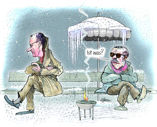 Cartoon: Früher Wintereinbruch (medium) by Ritter-Cartoons tagged merz,erdogan,ritter,cartoons,pressekarikatur,berthold,karikatur,pressezeichnung,merz,erdogan,ritter,cartoons,pressekarikatur,berthold,karikatur,pressezeichnung