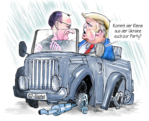 Cartoon: G 7  Gipfel (medium) by Ritter-Cartoons tagged gipfel,gipfel