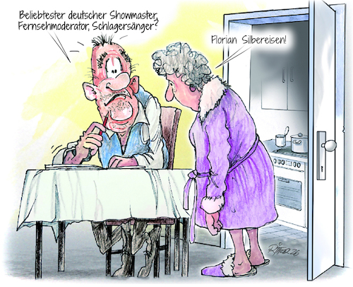 Cartoon: Rätselspaß (medium) by Ritter-Cartoons tagged tv,programm,fernsehunterhaltung,shows,pressekarikaturen,und,cartoons,ritterkarikaturen,von,berthold,ritter,tv,programm,fernsehunterhaltung,shows,pressekarikaturen,und,cartoons,ritterkarikaturen,von,berthold,ritter