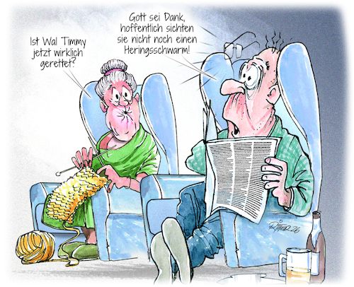 Cartoon: Walrettung (medium) by Ritter-Cartoons tagged walrettung,drama,pressekarikaturen,und,cartoons,von,berthold,ritter,facebook,seite,ritterkarikaturen,walrettung,drama,pressekarikaturen,und,cartoons,von,berthold,ritter,facebook,seite,ritterkarikaturen