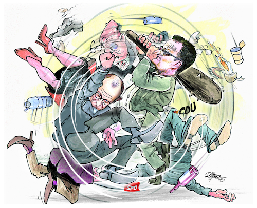 Cartoon: Zoff ums Rentenpaket (medium) by Ritter-Cartoons tagged rentenpaket,berthold,ritter,cartoons,pressekarikatur,karikaturen,pressezeichnung,rentenpaket,berthold,ritter,cartoons,pressekarikatur,karikaturen,pressezeichnung