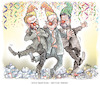 Cartoon: Ampelclowns (small) by Ritter-Cartoons tagged fasching