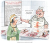 Cartoon: Beim Metzger ihres Vertrauens (small) by Ritter-Cartoons tagged herkunftsangaben,pflicht