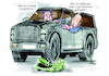 Cartoon: Parkplatznot (small) by Ritter-Cartoons tagged verkehr