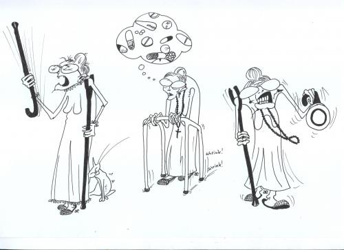 Cartoon: böse omen (medium) by armella tagged böse,omen