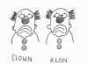 Cartoon: Clown und Klon (small) by armella tagged clown,klon