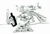 Cartoon: Künslerin bei der Arbeit (small) by armella tagged comic,künstler