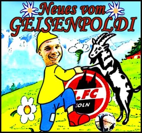 Cartoon: FC Köln vermasselt den Abstieg (medium) by bong-zeitung tagged poldi,podolski,klassenerhalt,abstieg,bundesliga,fußball,köln,fc