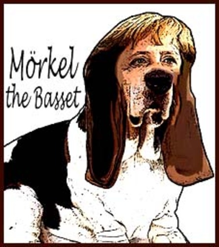 Cartoon: Mörkel the Basset (medium) by bong-zeitung tagged kanzlerin,merkel,angela,basset,hunde