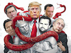 Cartoon: The snake of fake (small) by MorituruS tagged usa,regierung,government,republikaner,maga,amerika,us,präsident,donald,trump,elon,musk,wladimir,putin,jd,vance,vize,newt,gingrich,roger,stone,wahlkampf,autoritärer,staat,elefant,gop,rechtspopulismus,rote,krawatte,tie,lie,snake,fake,schlange,lüge,kampagne,stolen,election,stop,the,steal,fox,news,truth,social,laokoon,rechtsruck,autokratie,diktatur,demokratie,in,gefahr,strafzölle,kettensäge,bürokratieabbau,wahrheit,nato,eu,msc,cartoon,karikatur,moriturus