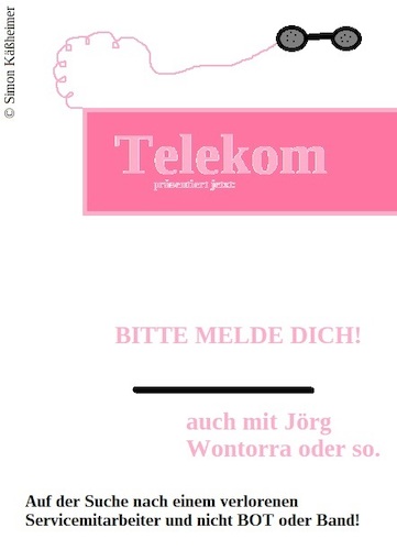 Cartoon: Kein Erfolg! (medium) by Flymon tagged telekom,service