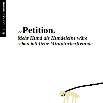 Cartoon: Petition - für den Hund (medium) by Flymon tagged hundeleine