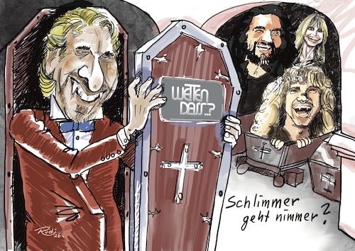 Cartoon: Wetten dass? (medium) by Rudissketchbook tagged fernsehen