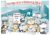 Cartoon: Katzendemo (small) by Rudissketchbook tagged katzen,sheba,edeka,demo,streik,katzenfutter,miraculi,mars