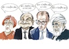 Cartoon: Wir schaffen das! (small) by Rudissketchbook tagged merkel,scholz,merz,mullahs,kalifat,islam