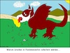 Cartoon: Drachen in der Pandemie... (small) by Sven1978 tagged drachen,pandemie,feuer,maske,verbrennen,evolution
