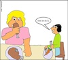 Cartoon: Keine isst wie du... (small) by Sven1978 tagged essen,übergewicht,fettleibigkeit,mann,frau,ehe,ernährung,gesundheit,gesellschaft