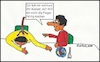 Cartoon: Messer leihen... (small) by Sven1978 tagged kneipe,essen,mord,messer,männer,wurst,fettfinger,angriff,attacke