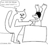 Cartoon: Überfall... (small) by Sven1978 tagged kater,überfall,mann,missverständnis,beute,mäuse,hunger