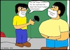 Cartoon: Umfrage... (small) by Sven1978 tagged corona,interview,befragung,männer,übergewicht,pandemie,lockdown,covid19,gesellschaft,gesundheit,fettleibigkeit,adipositas