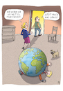 Cartoon: Du bist dran (small) by Rebecca-Meyer tagged überforderung,weltkugel,last,druck,eltern,anspruch,zukunft,jugendlicher,begraben,ironie,erwartungen,zeigefinger,pflicht,karriere,erziehung,verantwortung,kontinente,ohnmacht,sinnsuche,lebensweg,wortspiel,generation,schultern,handy,satire