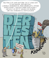 Cartoon: Tief im Westen (small) by Karl Berger tagged trump,westen,neutralität,österreich