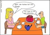 Cartoon: Igitt... (small) by Stiftewürger tagged kuchen,torte,lebkuchen,vesper,kaffee,mann,frau,ehe
