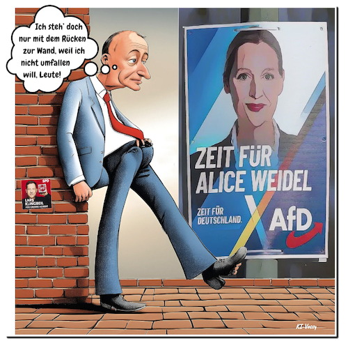 Cartoon: Akrobat SchMerz (medium) by A Human tagged friedrich,merz,cdu,csu,afd,spd,bundestagswahl,koalition,regierung,forsa,umfrage,meingungsforschung,kanzler,kanzlerkandidat,merz,cdu,csu,afd,spd,bundestagswahl,koalition,regierung,forsa,umfrage,meingungsforschung