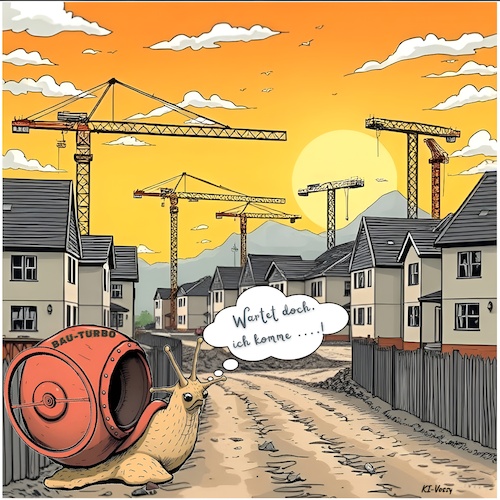 Cartoon: Bau-Turbo (medium) by A Human tagged bau,turbo,bauturbo,bundestag,bundesregierung,bundesrat,gesetz,baugesetz,investitionen,kommune,kommunen,baustelle,baustellen,hausbau,häuserbau,wohnung,wohnungen,wohnungsbau,betonmischer,beton,betonmixer,schneckentempo,wirtschaft,wirtschaftswachstum,bund,bauvorhaben,verkehr,krankenhaus,krankenhäuser,umwelt,naturschutz,umweltschutz,lärm,lärmschutz,bau,turbo,bauturbo,bundestag,bundesregierung,bundesrat,gesetz,baugesetz,investitionen,kommune,kommunen,baustelle,baustellen,hausbau,häuserbau,wohnung,wohnungen,wohnungsbau,betonmischer,beton,betonmixer,schneckentempo,wirtschaft,wirtschaftswachstum,bund,bauvorhaben,verkehr,krankenhaus,krankenhäuser,umwelt,naturschutz,umweltschutz,lärm,lärmschutz