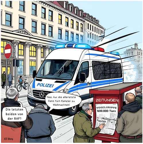 Cartoon: Der letzte Braten (medium) by A Human tagged vogelgrippe,ente,enten,gänse,gans,merz,cdu,kanzler,bundeskanzler,weihnachten,weihnachtsgans,preise,teurer,kranich,kraniche,sterben,vogelsterben,geflügel,gefahr,schaden,schäden,deutschland,europa,eu,pute,puten,keulen,entsorgen,sperrzone,pest,geflügelpest,braten,h5n1,virus,viren,vogel,vögel,viruserkrankung,influenza,seuche,seuchen,tierseuche,tierseuchen,säugetieren,mensch,menschen,krank,tod,infektion,infektionsweg,infizieren,vogelgrippe,ente,enten,gänse,gans,merz,cdu,kanzler,bundeskanzler,weihnachten,weihnachtsgans,preise,teurer,kranich,kraniche,sterben,vogelsterben,geflügel,gefahr,schaden,schäden,deutschland,europa,eu,pute,puten,keulen,entsorgen,sperrzone,pest,geflügelpest,braten,h5n1,virus,viren,vogel,vögel,viruserkrankung,influenza,seuche,seuchen,tierseuche,tierseuchen,säugetieren,mensch,menschen,krank,tod,infektion,infektionsweg,infizieren