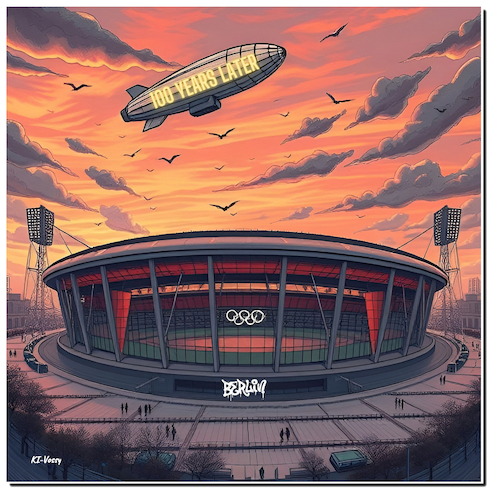 Cartoon: Olympia 2036 (medium) by A Human tagged berlin,olympia,olympiade,nolympia,widerstand,volksentscheid,sport,spiele,opposition,referendum,2036,1936,berlin,olympia,olympiade,nolympia,widerstand,volksentscheid,sport,spiele,opposition,referendum