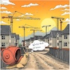 Cartoon: Bau-Turbo (small) by A Human tagged bau,turbo,bauturbo,bundestag,bundesregierung,bundesrat,gesetz,baugesetz,investitionen,kommune,kommunen,baustelle,baustellen,hausbau,häuserbau,wohnung,wohnungen,wohnungsbau,betonmischer,beton,betonmixer,schneckentempo,wirtschaft,wirtschaftswachstum,bund,bauvorhaben,verkehr,krankenhaus,krankenhäuser,umwelt,naturschutz,umweltschutz,lärm,lärmschutz