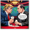 Cartoon: Bluff or all in (small) by A Human tagged trump putin war ukraine panama grönland greenland poker nbc rückgewinnung annexion republikaner nato rutte president reclamation