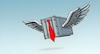 Cartoon: Containerflucht (small) by KI-Vossy tagged donald trump container turkey usa president air force one airport iran präsident