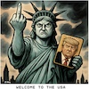 Cartoon: Golden Entrance Card (small) by KI-Vossy tagged goldcard,usa,trump,potus,president,statue,liberty,us,governme,immigration,european,countries,national,security,million,dollar,gold,golden,entrance,card,regierung,einwanderung,länder,europa,nationale,sicherheit,vermögende,aufenthaltsrecht,aufenthalt