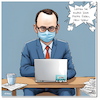 Cartoon: Maskenfall (small) by A Human tagged spahn,corona,virus,pandemie,maskendeal,maskenaffäre,masken,cvid,viren,gesundheitsminister,cdu,warken,steuerzahler,email,politik,deutschland