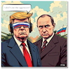 Cartoon: No Aggressor (small) by A Human tagged usa,russland,ukraine,putin,trump,schlachtfeld,battlefield,resolution,krieg,war,musk,starlink