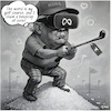 Cartoon: Zero handicap (small) by KI-Vossy tagged trump,usa,potus,world,order,truth,social,meta,zuckerberg,golf,handicap,maga