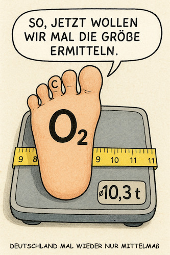 Cartoon: Zeh Oh Zwei (medium) by ArtyFicial tagged co2,kohlendioxid,fußabdruck,verbrauch,emissionen,umwelt,klima,industrie,nationen,deutschland,vergleich