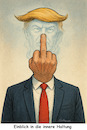 Cartoon: Innenleben eines Präsidenten (small) by ArtyFicial tagged trump,haltung,innenleben,usa,us,präsident,potus,charakter,spuk,geist,scheme,schemenhaft,tranzluzent