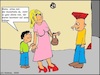 Cartoon: Gockelhahn... (small) by Kruscha tagged kindermund,junge,punk,jugend,frau,sohn,gesellschaft