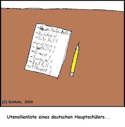 Cartoon: Notizzettel... (medium) by Schnauzevoll tagged notizzettel,schule,bildung,gewalt,bildungsnotstand,schulalltag,waffen,drogen,kriminalität,gesellschaft