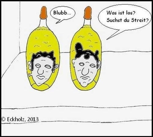 Cartoon: Suchst du Streit? (medium) by Hobbyzeichner tagged nonsens,quatsch