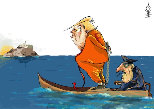 Cartoon: Alcatraz (medium) by Mongo tagged alcatraz