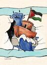 Cartoon: Madleen.. the Symbol of Freedom (small) by Ahmad Qaddura tagged madleen